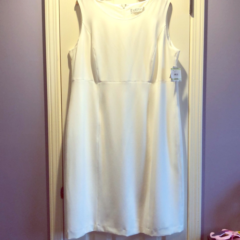 White sleeveless dress. NWT